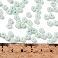 焼付塗装ガラスシードビーズ  丸い穴  ロンデル  グレードA  甘露  5~6x3.5~4mm  穴：1.6~1.8mm  約3000個/ポンド&nbsp;SEED-C003-02I