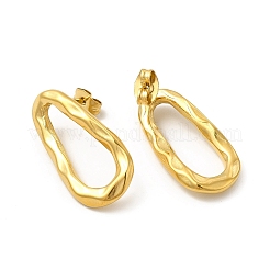 Ion Plating(IP) 304 Stainless Steel Stud Earrings for Women&nbsp;EJEW-I281-38G