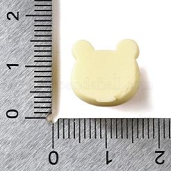 かわいい不透明樹脂カボション  模造パン  クマ  12.5x13x8.5mm&nbsp;RESI-L046-B06