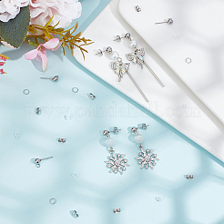 150Pcs 202 Stainless Steel Ball Stud Earring Findings&nbsp;STAS-SP0001-52C-P