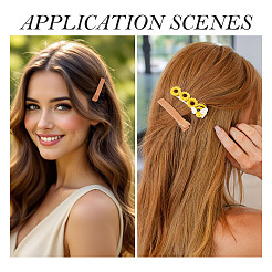 8Pcs 4 Colors Polyester Alligator Hair Clips&nbsp;PHAR-TADJ0001-02