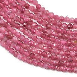 Natural Pink Tourmaline Beads Strands&nbsp;GG-CBA1497-A03-2mm
