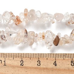 天然石ルチルクォーツビーズ連売り  チップ  5~8x5~8mm  穴：1mm  約31.5インチ&nbsp;G-M205-96