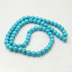 Natural Mashan Jade Round Beads Strands&nbsp;G-D263-12mm-M