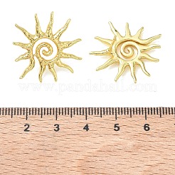 Sun Brass Stud Earrings for Women&nbsp;EJEW-A167-08G