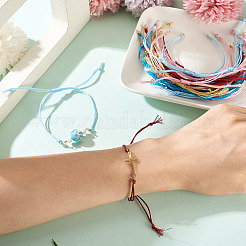 20Pcs 5 Colors Polyester Cord Braided Bracelet Making&nbsp;AJEW-TA00046