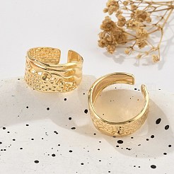 Brass Cuff Rings for Women&nbsp;RJEW-B119-06G