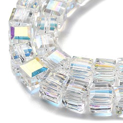 Electroplate Glass Beads Strands&nbsp;EGLA-H108-01A-AB01