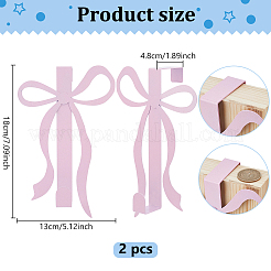 鉄製蝶結びフック2個  ピンク  180x130x48mm&nbsp;FIND-WH0366-425
