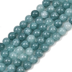 Natural Dyed White Jade Beads Strands&nbsp;GG-CBAEB22-B01-6mm-04