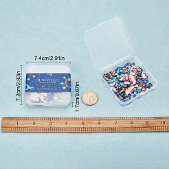 40Pcs 10 Colors Printed Alloy Pendants&nbsp;FIND-SC0001-78