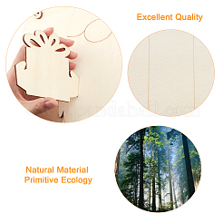 Unfinished Laser Cut Natural Wood Door Hanging Decoration for Front Door Decoration&nbsp;WOOD-GF0001-61