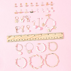 6Sets Alloy & Plastic Pearl Earring Sets&nbsp;EJEW-FS0001-25