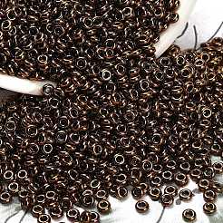 トーホー 8/0 デミラウンドビーズ  日本製シードビーズ  （カラーブロンズの内側に224)つのオリンプ  8/0  3x1.15mm  穴：1.2mm  約3722個/50g&nbsp;Y-SEED-DR08-0224