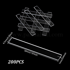200Pcs Transparent Acrylic Sheets&nbsp;FIND-GA0007-20A