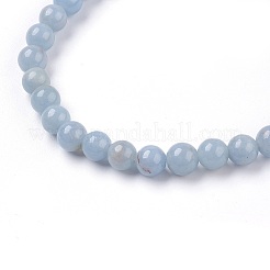 Natural Angelite Stretch Bracelets&nbsp;BJEW-JB03738-05