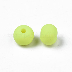 手作り樹脂粘土ビーズ連売り  ジュエリー工芸用品のDIY用  ラウンド  きいろ  7x5.5mm  穴：1.6mm  約69個/連  15.75インチ〜16.14インチ（40~41cm）&nbsp;CLAY-N008-053-11