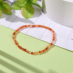 Mini Natural Carnelian Beaded Stretch Bracelets&nbsp;BJEW-JB07669-06