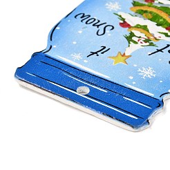 Christmas Theme MDF(Medium Density Fiberboard) Hanging Decorations&nbsp;HJEW-I007-01