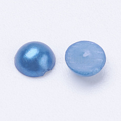 Half Round Domed Imitated Pearl Acrylic Cabochons&nbsp;OACR-H001-4x2mm