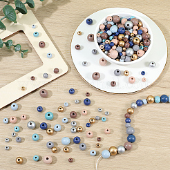 Baking Paint Wood Beads&nbsp;WOOD-SP0001-77B