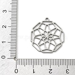 Hollow 201 Stainless Steel Pendants&nbsp;STAS-B136-11P