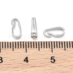 シェグレース ブラス スナップオン ベイル  ニッケルフリー  プラチナメッキ  8.5x3x4mm&nbsp;XGRQ29292-388P