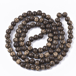 Undyed & Natural Bodhi Wood Beads Strands&nbsp;X-WOOD-T024-012