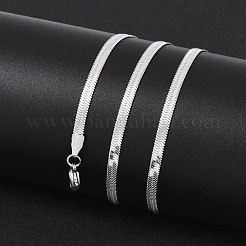 Non-Tarnish 304 Stainless Steel Snake Chain Necklaces&nbsp;NJEW-F195-01B-P