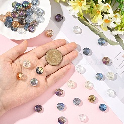70Pcs 14 Colors Transparent Glass Beads&nbsp;GLAA-YW0005-48