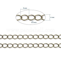 Brass Twisted Chains&nbsp;X-CHC-Q001-5x4mm-AB