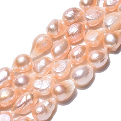 Natural Cultured Freshwater Pearl Beads Strands&nbsp;PEAR-N014-08D-01