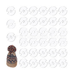 60Pcs 3 Shapes Acrylic Knitted Hat Making Fastener Tool&nbsp;FIND-GA0004-03
