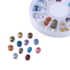 Imitation Taiwan Acrylic Rhinestone Pointed Back Cabochons&nbsp;OACR-X0006-11-6mm