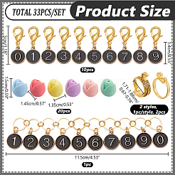 Number DIY Knitting Tool Sets&nbsp;HJEW-NB00074-06