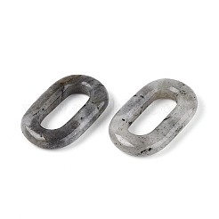 天然石ラブラドライトペンダント  オーバルリングチャーム  38.5~40x24~25.5x5.5~7mm  内径：25~25.5x10~10.5mm&nbsp;G-Q601-12G