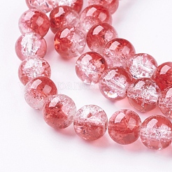 Crackle Glass Beads Strands&nbsp;X-GGC8mmY-A74