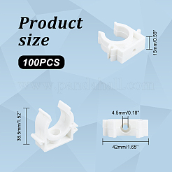 Plastic Pipe Clips&nbsp;FIND-WH0137-67A