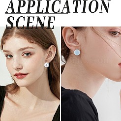 500Pcs Eco-Friendly Plastic Stud Earring Findings&nbsp;KY-SP0001-03A
