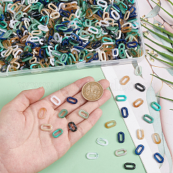 700Pcs 7 Colors Acrylic Linking Rings&nbsp;OACR-PH0004-22