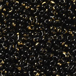 塗装ガラスシードビーズスプレー  ピーナッツ  ゴールド  4~5x2~2.5x2~2.5mm  穴：0.8~0.9mm  約8500個/ポンド&nbsp;SEED-F005-08A-03