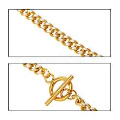 Brass Curb Chain Bracelet & Curb Chain Necklace Sets&nbsp;SJEW-SZ0001-011B