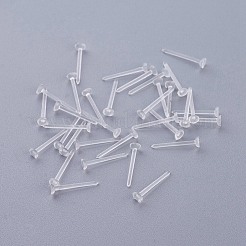 Plastic Stud Earring Findings&nbsp;KY-G006-03-3m