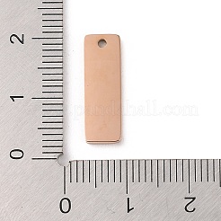 Ion Plating(IP) 304 Stainless Steel Mirror Polished Finish Stamping Blank Tag Charms&nbsp;STAS-K270-36RG
