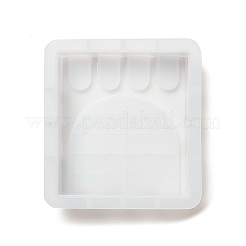 城壁模様のスクエアキャンドルシリコン型をDIY  キャンドル作り用  ホワイト  13x11.8x2.75cm&nbsp;LS-DIY-G113-09B