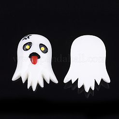 樹脂カボション  ハロウィンゴースト  ホワイト  28~29x22~23x6.5mm&nbsp;X-CRES-T013-12A