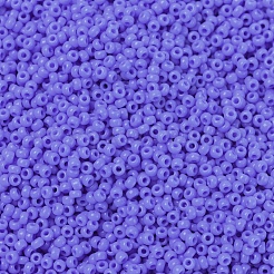 MIYUKIラウンドロカイユビーズ  日本製シードビーズ  11/0  （rr417l）不透明なツルニチニチソウ  2x1.3mm  穴：0.8mm  約1111個/10g&nbsp;X-SEED-G007-RR0417L