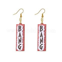 Alloy Acrylic Dangle Earrings&nbsp;FS-WG4D5AE-01