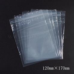 再封可能なプラスチック製包装袋  トップシール  セルフシールバッグ  長方形  ホワイト  17x12cm  片側の厚さ：2.1ミル（0.055mm）  100個/袋&nbsp;OPP-G001-F-12x17cm
