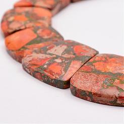 Towanite and Imperial Jasper Graduated Beads Strands&nbsp;G-P296-B04